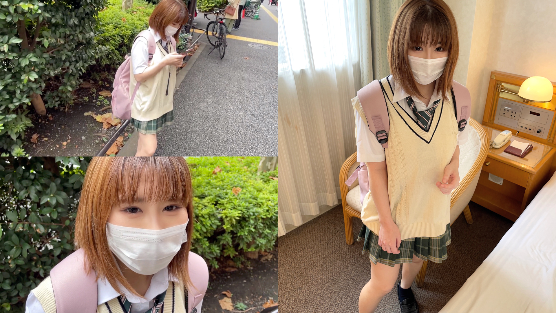 FC2-PPV-3838621 18時間着用【個人撮影】**pyynxsqons 低身長でデカ乳デカ尻の赤パンツちゃん_茶髪の美少/女と割り切り Sample 1