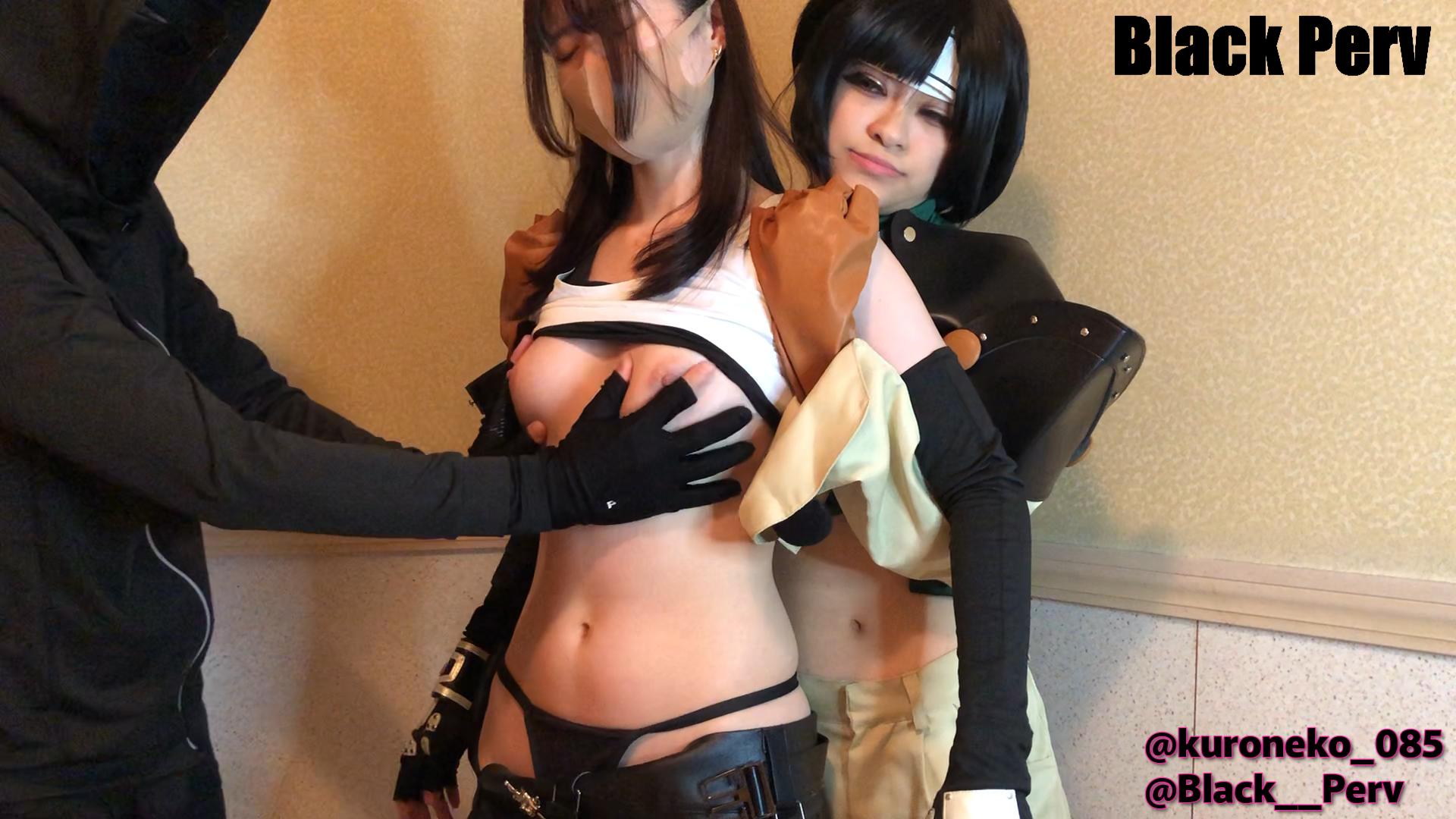 FC2-PPV-3856475 【FFレズ】**nxyoyxosp 色白受付嬢のティファがユフィに腹パンチされる！最後はBLACK PERVからもSTRONG腹パンチされる！【コラボ企画・高画質完成版：レビュー特典】 Sample 4