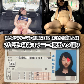 FC2-PPV-3867722 【露出】**pyyxzpnxqx ガチ妻をバイブ＆ローター装着でドライブ露出オナニーさせ、興奮したびちゃびちゃのまんこに、某商業施設駐車場で生ハメした記録！(ガチ妻:No.04)