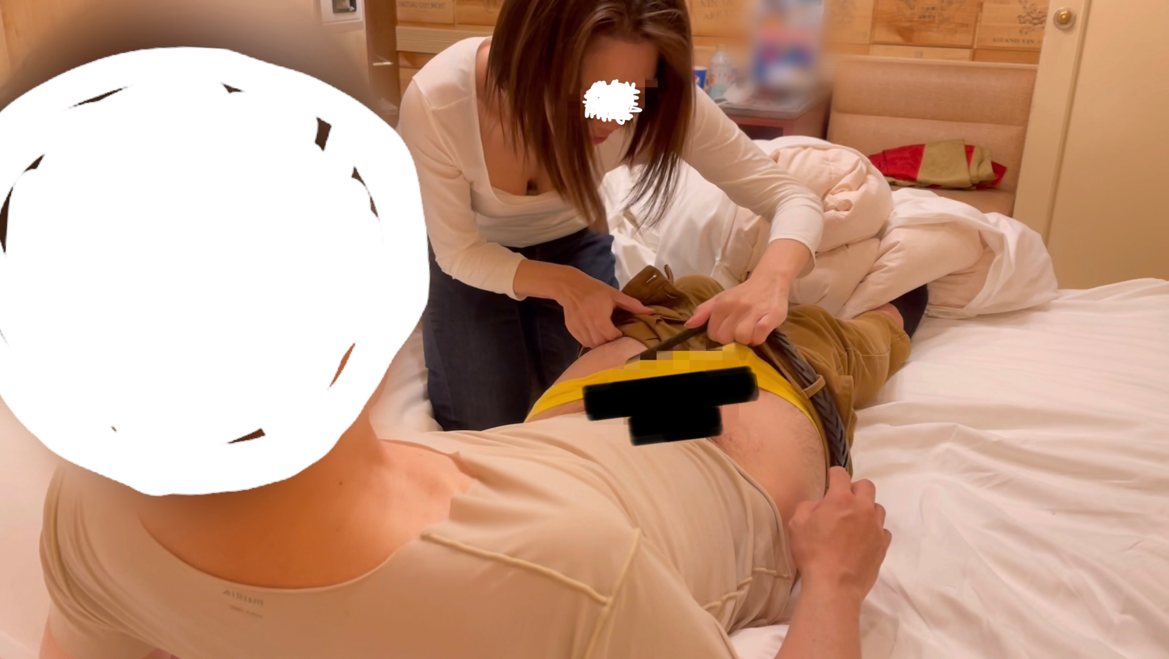 FC2-PPV-4082231 【個人撮影】**sqpnnjo** まりこ49歳④ スレンダー妻が間男のを美味しそうに脇舐め。自分の中で気持ちよくなってくれてるのか気になる可愛い熟女です。 Sample 2