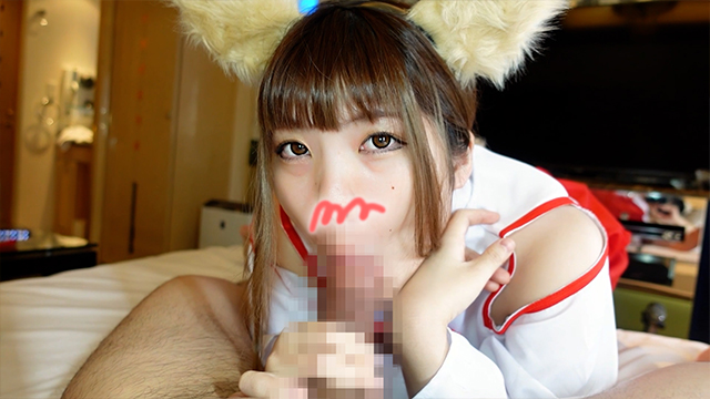 FC2-PPV-4312508 【ごっくん】***oypsxpx*n 巫女キツネコス美女がフェラで邪気の吸い取り作業！最後は口内射精で... 寸止め地獄#45【寸止め10回】 Sample 5