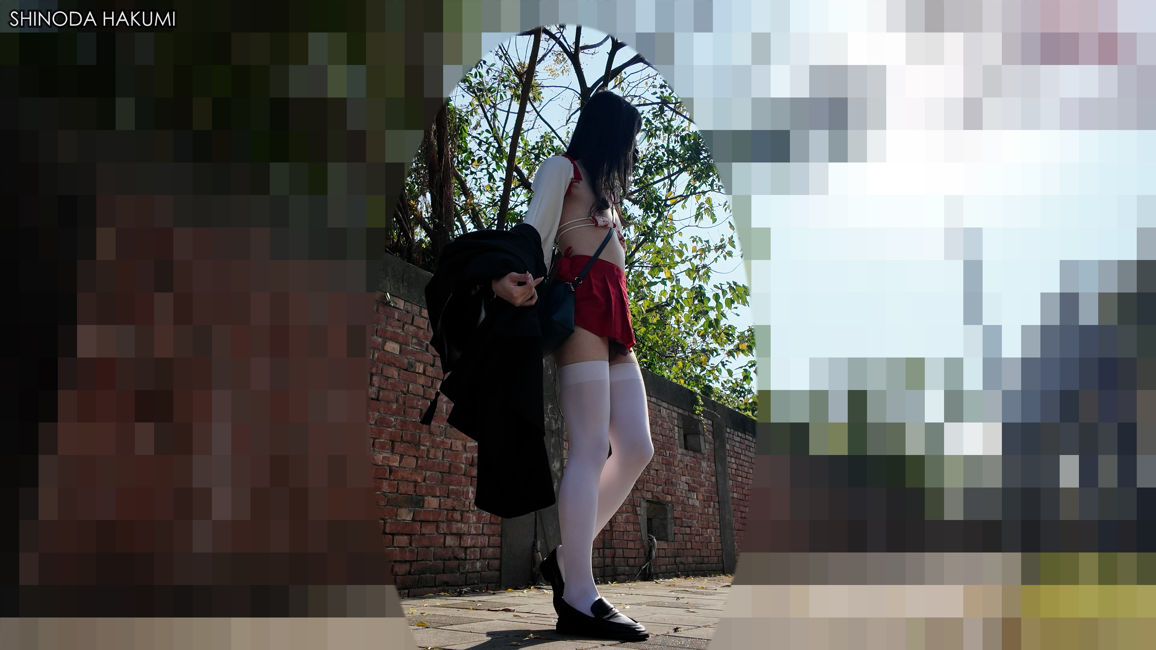 FC2-PPV-4329613 HA36巫女がお尻におもちゃを挿入して野外で潮吹き＆射精！**sqpnnjozo Sample 2
