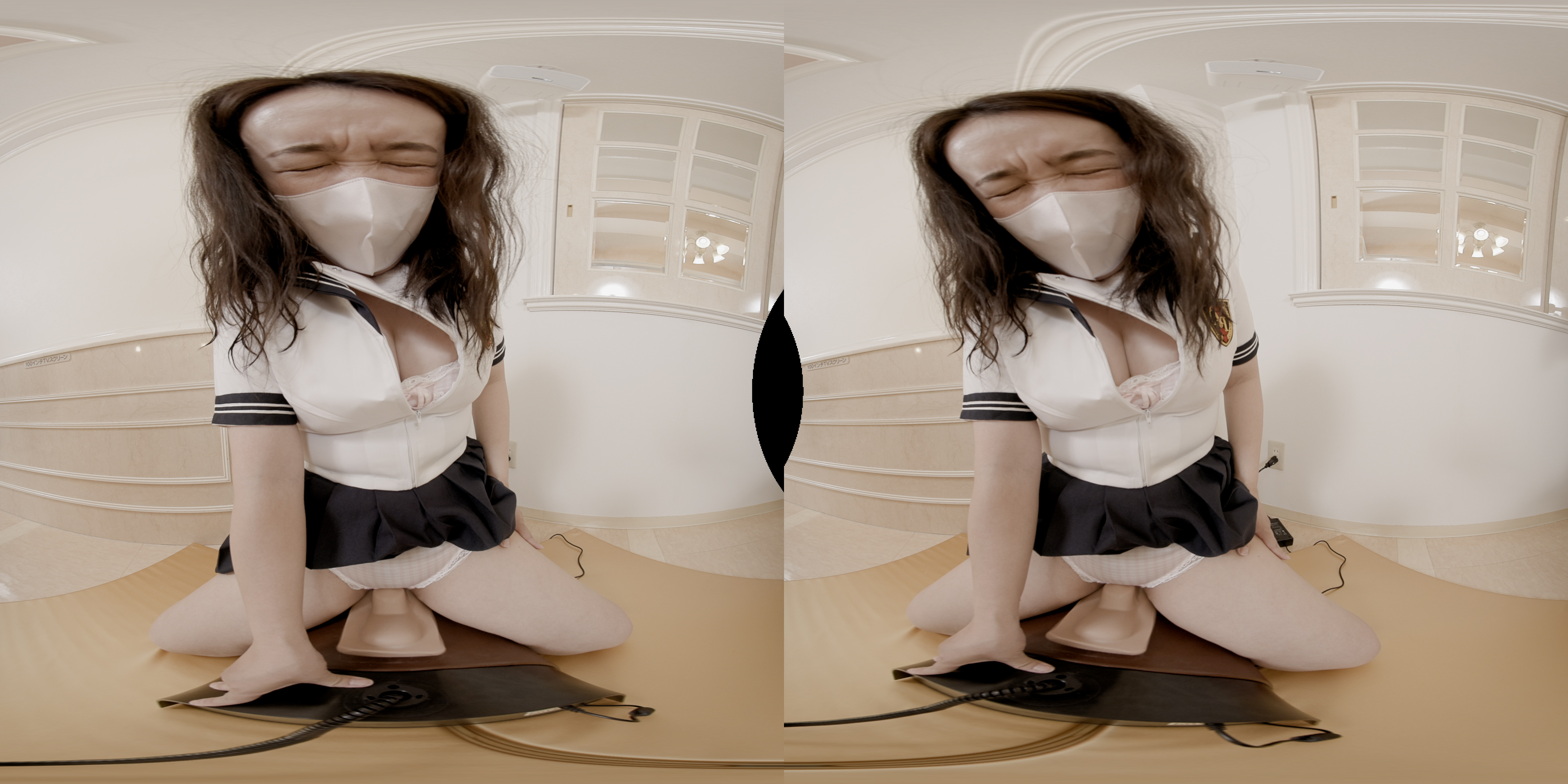 FC2-PPV-4363605 VR【180VR3D】***oypsnznos VRで目の前で観察　まみ21歳専門学校生海外製電マ人生初体験 Sample 6