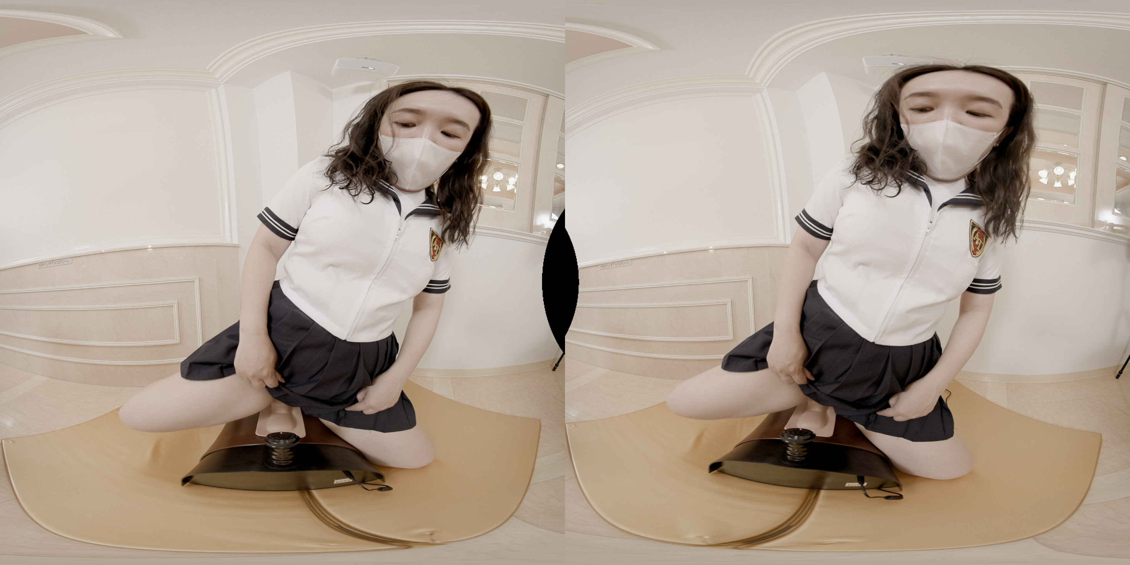 FC2-PPV-4363605 VR【180VR3D】***oypsnznos VRで目の前で観察　まみ21歳専門学校生海外製電マ人生初体験 Sample 1