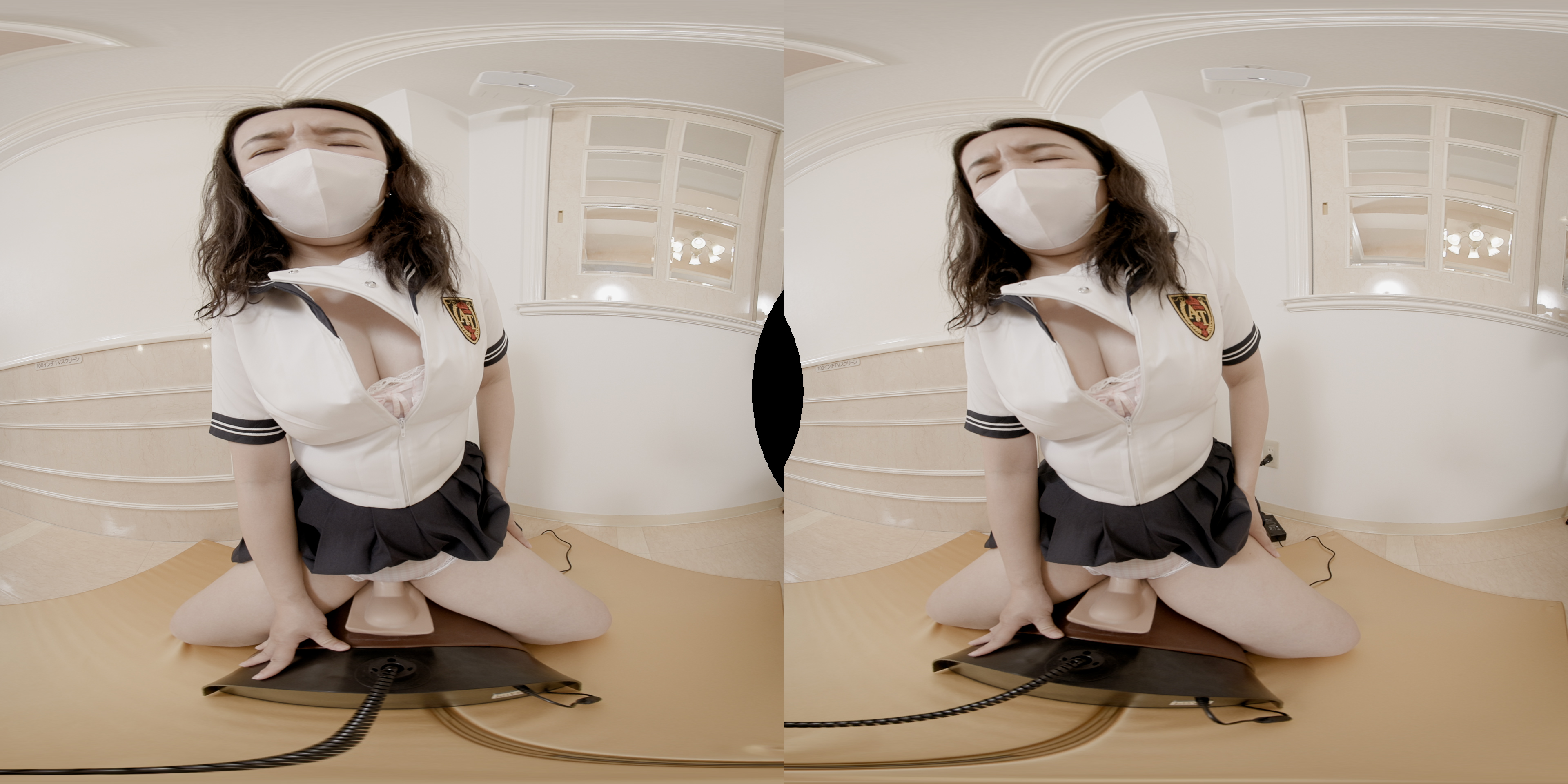 FC2-PPV-4363605 VR【180VR3D】***oypsnznos VRで目の前で観察　まみ21歳専門学校生海外製電マ人生初体験 Sample 5