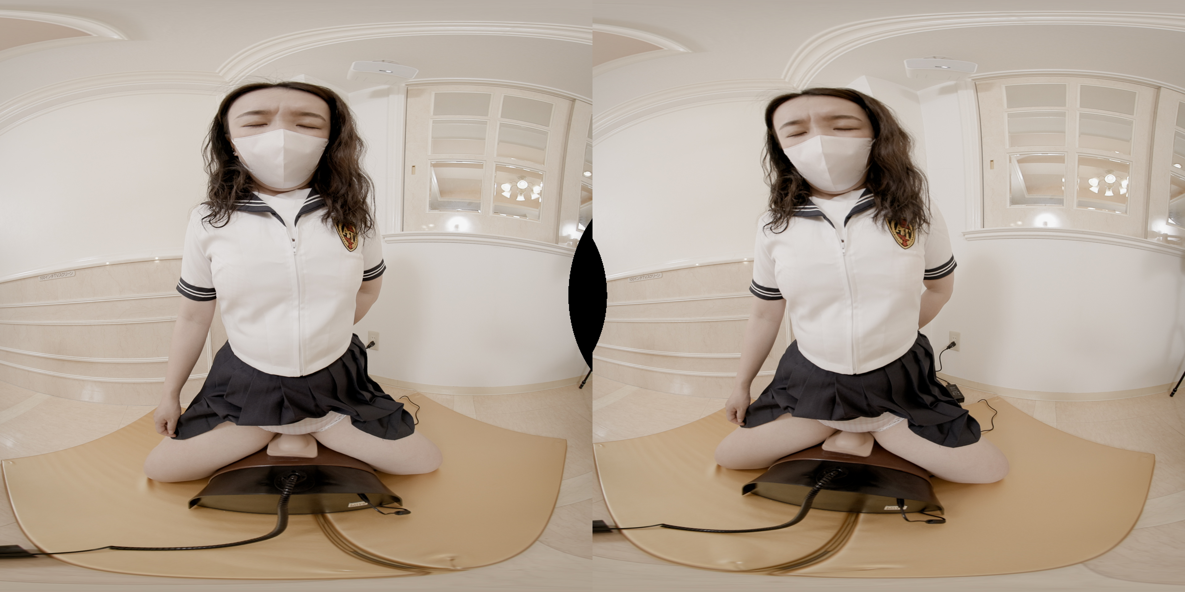 FC2-PPV-4363605 VR【180VR3D】***oypsnznos VRで目の前で観察　まみ21歳専門学校生海外製電マ人生初体験 Sample 3