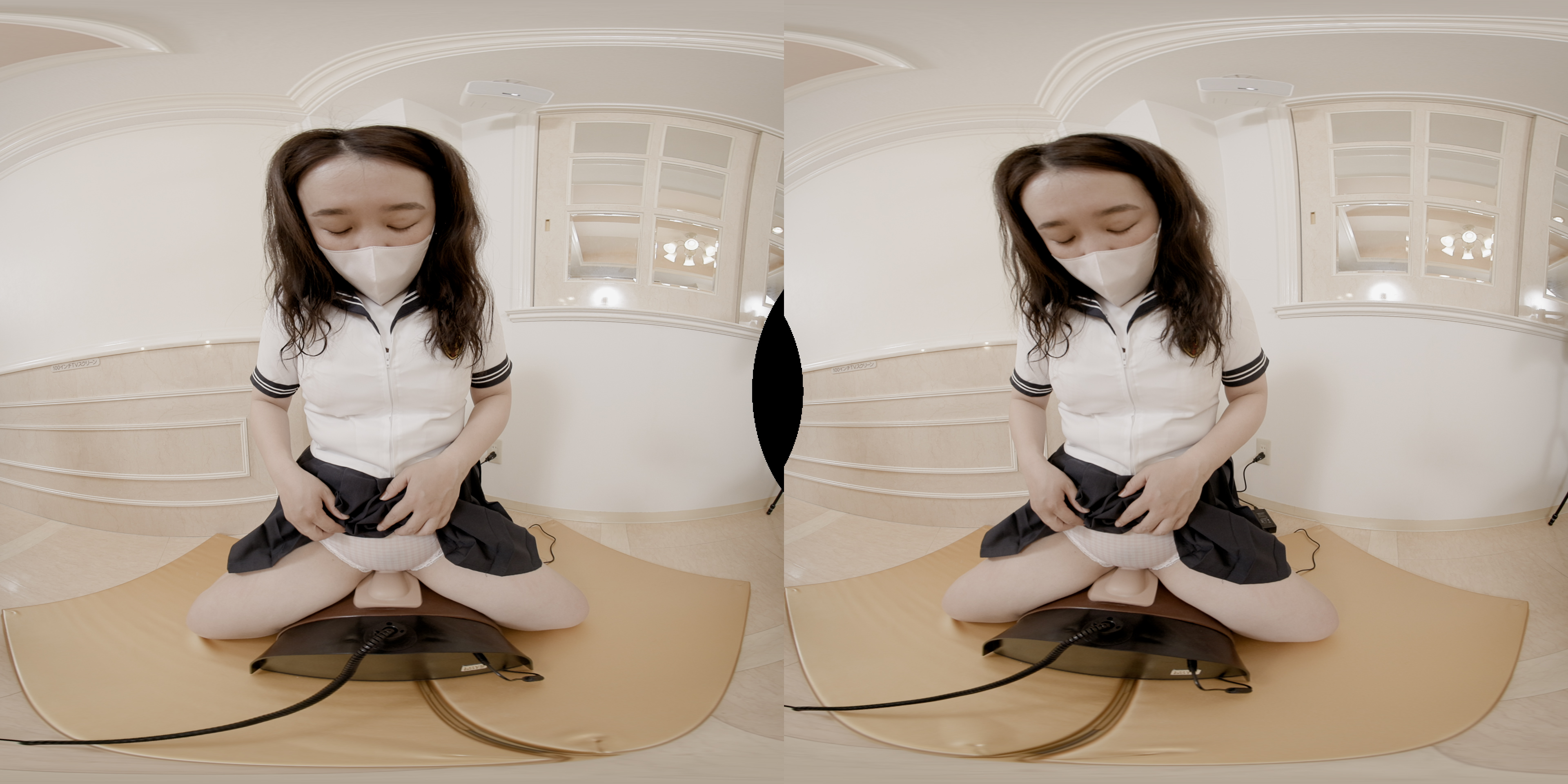 FC2-PPV-4363605 VR【180VR3D】***oypsnznos VRで目の前で観察　まみ21歳専門学校生海外製電マ人生初体験 Sample 2