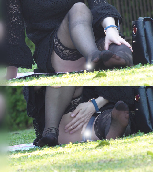 FC2-PPV-4490299 公園パンチラ１３　大人の色気ムンムン\!**psojpnqzps !パンツの質感が分かる程、大胆に見えちゃってる女性 Sample 1