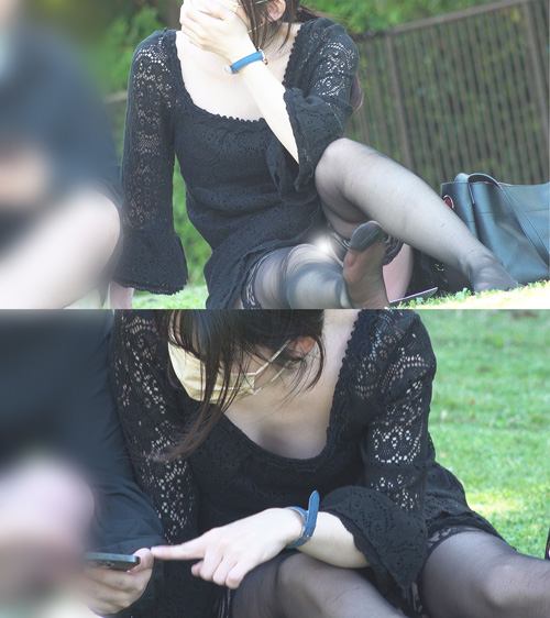 FC2-PPV-4490299 公園パンチラ１３　大人の色気ムンムン\!**psojpnqzps !パンツの質感が分かる程、大胆に見えちゃってる女性 Sample 2