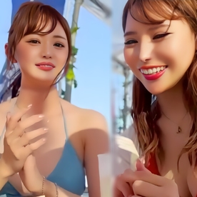 FC2-PPV-4730973 海ナンパ第二弾！清楚系＆ギャル系JDの二人組をナンパ☀ 潮吹きまくり！中出しと顔射の2連発です！