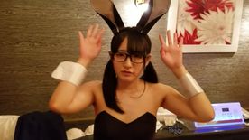 FC2-PPV-4736332 ★期間限定価格【れもんﾁｬﾝ】メガネで可愛いウブなコにバニーコスさせて中出し♥