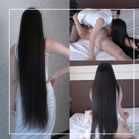 FC2-PPV-4831719 『スーパーロングヘアイライザ　帰国子女長身モデル　本場仕込み髪フェチSEX』★120cmを超える漆黒スーパーロングヘアを振り乱し、積極的に性交を楽しむ**モデルの本性